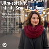 image:imageFunky Junque Infinity Scarf for Women  Oversized Chunky Winter Scarf Colorful Fall Scarves Soft Sweater Wrap Cozy StyleBurgundy