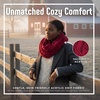 image:imageFunky Junque Infinity Scarf for Women  Oversized Chunky Winter Scarf Colorful Fall Scarves Soft Sweater Wrap Cozy StyleBurgundy