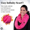 image:imageFunky Junque Infinity Scarf for Women  Oversized Chunky Winter Scarf Colorful Fall Scarves Soft Sweater Wrap Cozy StyleCandy Pink