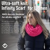 image:imageFunky Junque Infinity Scarf for Women  Oversized Chunky Winter Scarf Colorful Fall Scarves Soft Sweater Wrap Cozy StyleCandy Pink
