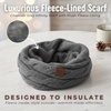 image:imageFunky Junque Infinity Scarf for Women  Oversized Chunky Winter Scarf Colorful Fall Scarves Soft Sweater Wrap Cozy StyleCharcoal Lined