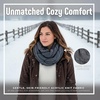 image:imageFunky Junque Infinity Scarf for Women  Oversized Chunky Winter Scarf Colorful Fall Scarves Soft Sweater Wrap Cozy StyleCharcoal Lined