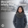 image:imageFunky Junque Infinity Scarf for Women  Oversized Chunky Winter Scarf Colorful Fall Scarves Soft Sweater Wrap Cozy StyleCharcoal Lined