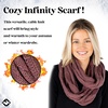 image:imageFunky Junque Infinity Scarf for Women  Oversized Chunky Winter Scarf Colorful Fall Scarves Soft Sweater Wrap Cozy StyleCoco Berry