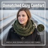 image:imageFunky Junque Infinity Scarf for Women  Oversized Chunky Winter Scarf Colorful Fall Scarves Soft Sweater Wrap Cozy StyleDark Olive