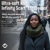 image:imageFunky Junque Infinity Scarf for Women  Oversized Chunky Winter Scarf Colorful Fall Scarves Soft Sweater Wrap Cozy StyleDark Olive