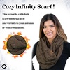 image:imageFunky Junque Infinity Scarf for Women  Oversized Chunky Winter Scarf Colorful Fall Scarves Soft Sweater Wrap Cozy StyleDark Olive