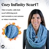image:imageFunky Junque Infinity Scarf for Women  Oversized Chunky Winter Scarf Colorful Fall Scarves Soft Sweater Wrap Cozy StyleDenim