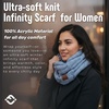 image:imageFunky Junque Infinity Scarf for Women  Oversized Chunky Winter Scarf Colorful Fall Scarves Soft Sweater Wrap Cozy StyleDenim