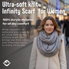 image:imageFunky Junque Infinity Scarf for Women  Oversized Chunky Winter Scarf Colorful Fall Scarves Soft Sweater Wrap Cozy StyleDove Grey