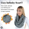 image:imageFunky Junque Infinity Scarf for Women  Oversized Chunky Winter Scarf Colorful Fall Scarves Soft Sweater Wrap Cozy StyleDove Grey