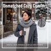image:imageFunky Junque Infinity Scarf for Women  Oversized Chunky Winter Scarf Colorful Fall Scarves Soft Sweater Wrap Cozy StyleDove Grey