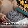 image:imageFunky Junque Infinity Scarf for Women  Oversized Chunky Winter Scarf Colorful Fall Scarves Soft Sweater Wrap Cozy StyleHeather Grey