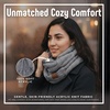 image:imageFunky Junque Infinity Scarf for Women  Oversized Chunky Winter Scarf Colorful Fall Scarves Soft Sweater Wrap Cozy StyleHeather Grey