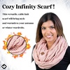 image:imageFunky Junque Infinity Scarf for Women  Oversized Chunky Winter Scarf Colorful Fall Scarves Soft Sweater Wrap Cozy StyleIndi Pink