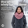 image:imageFunky Junque Infinity Scarf for Women  Oversized Chunky Winter Scarf Colorful Fall Scarves Soft Sweater Wrap Cozy StyleMauve