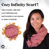 image:imageFunky Junque Infinity Scarf for Women  Oversized Chunky Winter Scarf Colorful Fall Scarves Soft Sweater Wrap Cozy StyleMauve