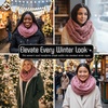 image:imageFunky Junque Infinity Scarf for Women  Oversized Chunky Winter Scarf Colorful Fall Scarves Soft Sweater Wrap Cozy StyleMauve
