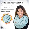 image:imageFunky Junque Infinity Scarf for Women  Oversized Chunky Winter Scarf Colorful Fall Scarves Soft Sweater Wrap Cozy StyleMint