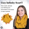 image:imageFunky Junque Infinity Scarf for Women  Oversized Chunky Winter Scarf Colorful Fall Scarves Soft Sweater Wrap Cozy StyleMustard