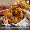 image:imageFunky Junque Infinity Scarf for Women  Oversized Chunky Winter Scarf Colorful Fall Scarves Soft Sweater Wrap Cozy StyleMustard