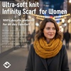 image:imageFunky Junque Infinity Scarf for Women  Oversized Chunky Winter Scarf Colorful Fall Scarves Soft Sweater Wrap Cozy StyleMustard