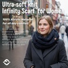 image:imageFunky Junque Infinity Scarf for Women  Oversized Chunky Winter Scarf Colorful Fall Scarves Soft Sweater Wrap Cozy StyleNavy