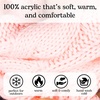 image:imageFunky Junque Infinity Scarf for Women  Oversized Chunky Winter Scarf Colorful Fall Scarves Soft Sweater Wrap Cozy StylePale Pink