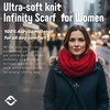 image:imageFunky Junque Infinity Scarf for Women  Oversized Chunky Winter Scarf Colorful Fall Scarves Soft Sweater Wrap Cozy StyleRed