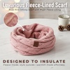 image:imageFunky Junque Infinity Scarf for Women  Oversized Chunky Winter Scarf Colorful Fall Scarves Soft Sweater Wrap Cozy StyleRose Lined