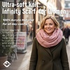 image:imageFunky Junque Infinity Scarf for Women  Oversized Chunky Winter Scarf Colorful Fall Scarves Soft Sweater Wrap Cozy StyleRose Lined