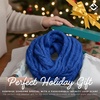 image:imageFunky Junque Infinity Scarf for Women  Oversized Chunky Winter Scarf Colorful Fall Scarves Soft Sweater Wrap Cozy StyleRoyal Blue
