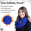 image:imageFunky Junque Infinity Scarf for Women  Oversized Chunky Winter Scarf Colorful Fall Scarves Soft Sweater Wrap Cozy StyleRoyal Blue