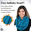 image:imageFunky Junque Infinity Scarf for Women  Oversized Chunky Winter Scarf Colorful Fall Scarves Soft Sweater Wrap Cozy StyleTeal