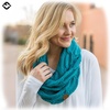 image:imageFunky Junque Infinity Scarf for Women  Oversized Chunky Winter Scarf Colorful Fall Scarves Soft Sweater Wrap Cozy StyleTeal