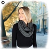 image:imageFunky Junque Infinity Scarf for Women  Oversized Chunky Winter Scarf Colorful Fall Scarves Soft Sweater Wrap Cozy StyleTeal Grey