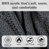image:imageFunky Junque Infinity Scarf for Women  Oversized Chunky Winter Scarf Colorful Fall Scarves Soft Sweater Wrap Cozy StyleTeal Grey