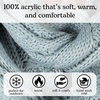 image:imageFunky Junque Infinity Scarf for Women  Oversized Chunky Winter Scarf Colorful Fall Scarves Soft Sweater Wrap Cozy StyleWinter Mint