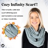image:imageFunky Junque Infinity Scarf for Women  Oversized Chunky Winter Scarf Colorful Fall Scarves Soft Sweater Wrap Cozy StyleWinter Mint