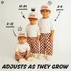 image:imageFunky Junque Kids 2 Tone Trucker Snapback Hat for Baby Toddler amp Children  Soft Cotton Trucker Hat with Adjustable Snapback Everyday Play and Gifting Funny Toddler Hats for KidsLoverboy  RedBeige