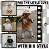 image:imageFunky Junque Kids 2 Tone Trucker Snapback Hat for Baby Toddler amp Children  Soft Cotton Trucker Hat with Adjustable Snapback Everyday Play and Gifting Funny Toddler Hats for KidsCertified Mamas Boy  BrownBeige