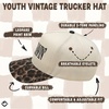 image:imageFunky Junque Kids 2 Tone Trucker Snapback Hat for Baby Toddler amp Children  Soft Cotton Trucker Hat with Adjustable Snapback Everyday Play and Gifting Funny Toddler Hats for KidsMisbehavin  LeopardBeige