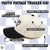 image:imageFunky Junque Kids 2 Tone Trucker Snapback Hat for Baby Toddler amp Children  Soft Cotton Trucker Hat with Adjustable Snapback Everyday Play and Gifting Funny Toddler Hats for KidsDraft Pick  BlackBeige