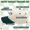 image:imageFunky Junque Kids 2 Tone Trucker Snapback Hat for Baby Toddler amp Children  Soft Cotton Trucker Hat with Adjustable Snapback Everyday Play and Gifting Funny Toddler Hats for KidsProfessional Snacker  GreenBeige