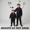 image:imageFunky Junque Kids 2 Tone Trucker Snapback Hat for Baby Toddler amp Children  Soft Cotton Trucker Hat with Adjustable Snapback Everyday Play and Gifting Funny Toddler Hats for KidsBig Brother  BlackWhite