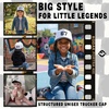 image:imageFunky Junque Kids 2 Tone Trucker Snapback Hat for Baby Toddler amp Children  Soft Cotton Trucker Hat with Adjustable Snapback Everyday Play and Gifting Funny Toddler Hats for Kids67  BlackWhite