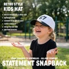 image:imageFunky Junque Kids 2 Tone Trucker Snapback Hat for Baby Toddler amp Children  Soft Cotton Trucker Hat with Adjustable Snapback Everyday Play and Gifting Funny Toddler Hats for Kids67  BlackWhite