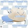 image:imageFunky Junque Kids 2 Tone Trucker Snapback Hat for Baby Toddler amp Children  Soft Cotton Trucker Hat with Adjustable Snapback Everyday Play and Gifting Funny Toddler Hats for KidsProfessional Yapper  Light BlueBeige