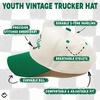 image:imageFunky Junque Kids 2 Tone Trucker Snapback Hat for Baby Toddler amp Children  Soft Cotton Trucker Hat with Adjustable Snapback Everyday Play and Gifting Funny Toddler Hats for KidsHere for a Good Time Not a Long Time  Kelly GreenBeige