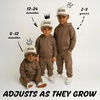 image:imageFunky Junque Kids 2 Tone Trucker Snapback Hat for Baby Toddler amp Children  Soft Cotton Trucker Hat with Adjustable Snapback Everyday Play and Gifting Funny Toddler Hats for KidsMac  Cheese Enthusiast  CamelBeige